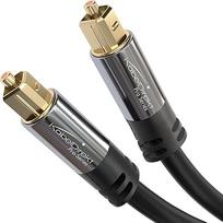 KabelDirekt 2x TOSLINK optinis garso kabelis - 3 m - šviesolaidinis kabelis, skirtas garso kolonėlėms, stiprintuvams, namų kinui, "Xbox One/PS4