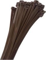 Kabelių raiščiai rudi 300 mm x 4,8 mm, 100 vnt., atsparumas tempimui 22,43 kg