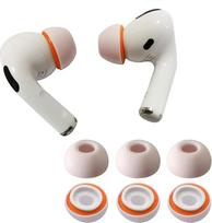 KASOTT patobulinti "AirPods Pro" 1-osios ir 2-osios kartos atminties putų ausų kištukai, patogūs putų ausų kištukai, geriau slopina triukšmą, 3 poros keičiamų antgalių (oranžinė, vidutinė)