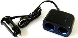 Kfz-Ladegerät Splitter Adapter 12/24V 2 Steckdosen Splitter Feuerzeug Ladegerät Auto Konverter Steckdose für Autos RVs SUV und LKW