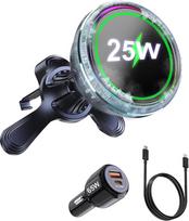 koolehaoda Qi2.2 25W automobilinis įkroviklis su belaidės technologijos TEC puslaidininkiniu aušinimu + 65W greitasis adapteris + 1 metro ilgio USB C įkrovimo laidas iPhone 17/16/15/14/14/13/12 (S21)