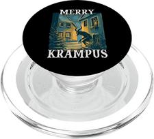 Krampus T | Schauriger Weihnachtsmann | Krampus Maske Bartl PopSockets PopGrip für MagSafe