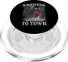 Krampus T | Schauriger Weihnachtsmann | Krampus Maske Bartl PopSockets PopGrip für MagSafe