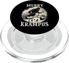 Krampus T | Schauriger Weihnachtsmann | Krampus Maske Bartl PopSockets PopGrip für MagSafe