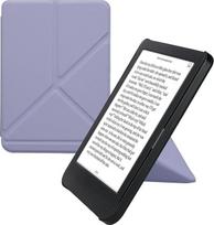 kwmobile "Kobo Clara BW/Clara Colour/Tolino Shine (5) / Shine Colour Case" apsauginis dėklas - dirbtinės odos dėklas - elektroninės skaityklės apverčiamasis dėklas su automatinio užmigimo funkcija - dangtelis su stovu - levandų spalvos
