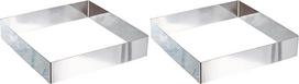 LACOR 68240 Kuchen/Ausstechformen, vierecking 20 x 20 cm (2 pakuotės)