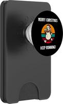 Laufender Schneemann für Läufer, die den Weihnachtsmann lieben PopSockets PopWallet für MagSafe