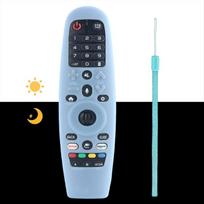 LG AN-MR600 / LG AN-MR650 / AN-MR18BA / AN-MR19BA LG AN-MR20GA LG nuotolinio valdymo pulto silikoninis odos dangtelis, skirtas LG Magic TV nuotolinio valdymo pultui, apsaugantis nuo slydimo, mėlynai šviečiantis