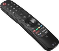 LG MR22GN "LG Magic" nuotolinio valdymo pultas, skirtas LG televizorių modeliams 2021/2022, integruotas mikrofonas, suderinamas su "Alexa" ir "Google", juodas