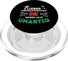 Lieber Weihnachtsmann Die Waren Alle Weihnachten Unartig PopSockets PopGrip für MagSafe