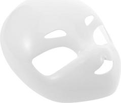 LIFKOME Balta kaukė Helovinui ir Cosplay Ilgaamžė tikroviška visos galvos kaukė maskarado pokyliams ir teminiams vakarėliams