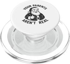 Lustiger Weihnachtsmann, Deine Eltern sind Nicht real PopSockets PopGrip für MagSafe