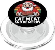 Lustiges Weihnachtsmann-Kostüm, Metzgerfleisch, Steak, Party-Kostüm PopSockets PopGrip für MagSafe