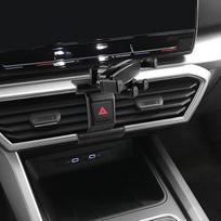 Mobiliojo telefono laikiklis automobilinei ventiliacijai, skirtas "Cupra Leon/Cupra Ateca/Cupra Formentor 2021-2025", automatinis užspaudimas, 360 laipsnių pasukimas, valdymas viena ranka, automobilinio mobiliojo telefono laikiklio priedai (A)