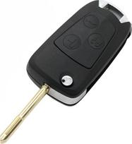 Modifikuotas patobulintas "Flip Key Shell" dėklas, suderinamas su "Ford" 3 mygtukų be rakto įvesties nuotolinio valdymo pulteliu, juodas SS725C