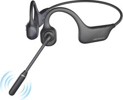 MONODEAL "Bluetooth" ausinės su mikrofonu, "Bluetooth 5.3" ausinės "Open-Ear" su kelių taškų jungtimi, belaidės ausinės su mikrofonu biurui, mokymuisi internetu - juodos spalvos