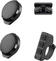 Motociklininko šalmo "Bluetooth" ausinės, įmontuotos į šalmą su belaidžiu nuotolinio valdymo pulteliu, be vėjo triukšmo, ilgas baterijos veikimo laikas, idealiai tinka važiuoti motociklu, slidinėti ir važiuoti dviračiu