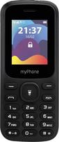 MP myPhone Fusion mygtukinis telefonas, dideli apšviesti mygtukai, spalvotas 1,77 colio ekranas, 600 mAh akumuliatorius, žibintuvėlis, radijas, dvi SIM kortelės, "Bluetooth", mobilusis telefonas senjorams, juodas, mygtukinis mobilusis telefonas, telefonas
