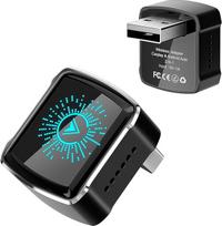 MYPIN 2-in-1 belaidis "CarPlay" adapteris, skirtas "iPhone" ir "Android" automobiliams, "Plug & Play" ryšys, suderinamas su daugiau nei 1000 transporto priemonių, juodas