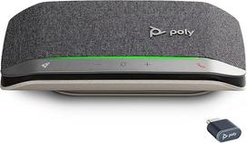 Nešiojamasis "Bluetooth" konferencijų garsiakalbis "Poly Sync 20+" (Plantronics) - triukšmo / aido slopinimas - USB-C "Bluetooth" adapteris - suderinamas su "Teams", "Zoom", "PC", "Mac", mobiliuoju telefonu