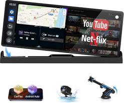 Net.Flix Carplay Android automobilio ekranas su "YouTube" / "Tiktok", išskirtinis laikiklis 10,26 colių automobilinis multimedijos grotuvas "Buddy" ekranas su 1080P galinio vaizdo kamera Dviejų juostų "WiFi" Bluetooth GPS navigacija