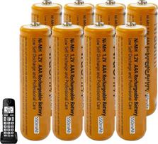 NI-MH akumuliatorius telefonui, Gigaset ragelis, 1,2 V, 550 mAh AAA akumuliatorius telefonui, 8 įkraunamų AAA akumuliatorių pakuotė "Panosonic" belaidžiams telefonams