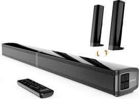 OAKCASTLE SB80 Soundbar für TV Geräte | 2.2 120W Lautsprecher für Fernseher | 2-in-1-Abnehmbare Split-Soundbar | Heimkino Soundsystem Bluetooth | Wandmontagefähig HDMI ARC Sound Bar für Home Theater