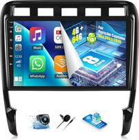 OiLiehu 4+64G Android 13 automobilinis radijas 2DIN, skirtas Porsche Cayenne 9pa 2003-2010 Belaidis CarPlay Android automobilis, 9 colių automobilinis radijas su ekranu Mirror Link Bluetooth GPS FM RDS WiFi SWC DSP/EQ atbulinės eigos kamera