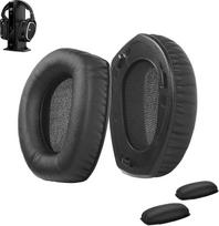 Pakaitinės ausų pagalvėlės, suderinamos su "Sennheiser HDR RS165 RS175 RS185 RS195" ausinėmis Pakaitinės ausų pagalvėlės su baltymine dirbtine oda