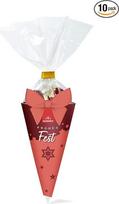Pakuotė iš 10 "Merry Fest" vaisių kramtomosios gumos saldainių maišelių po 100 g | Didelė pakuotė | Saldžios cinamono žvaigždutės ant vanilinės putos | Puikiai tinka Kalėdų sezonui | Skanūs užkandžiai šventėms