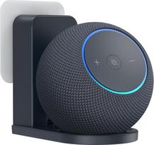 PlusAcc Steckdosenhalterung für Dot Max & Google Nest mini - Platzsparende Wandhalterung Wall Ständer integriertes mit Kabelmanagement Halterung (Graphit)