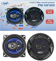 PNI HIFI400 80W 4 Ohm 10cm 3 Way Injection Core 100mm automobilinis koaksialinis garsiakalbis 2 vnt.