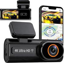 Priekinė galinė 4K + 1080P dviguba kamera su 5GHz WLAN GPS ir 24/7 parkavimo stebėjimo funkcija, užtikrinanti maksimalų saugumą, su ADAS naktinio matymo funkcija ir 170° plačiu kampu - pridedama 64GB SD kortelė