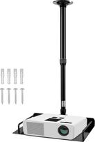 QWORK lubinis projektoriaus laikiklis su integruotu kabelio vedliu Reguliuojamas aukštis 38-60 cm Projektorių ir fotoaparatų apkrovos talpa 3 kg