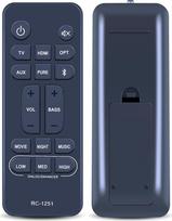 RC-1251 Pakaitinis nuotolinio valdymo pultas, suderinamas su "Denon Sound Bar" DHT-S217 DHT-S218 DHTS217 DHTS218 RC-1245 RC-1236