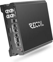 RECOIL DI1200-4 D klasės 4 kanalų automobilinio garso stiprintuvas 2400 W 2-4 omų stabilus MOSFET maitinimo šaltinis, tiltinis