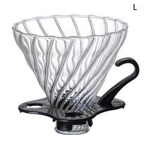 1Pc Drip Coffee Pot Funnel Filter Mug Drip Type Filter Cup Conical Hand Flushing Filter Pot Coffee Diversion Coffee Filter Cup L