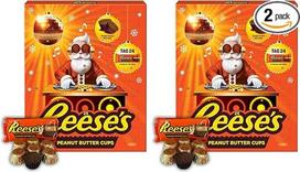 Reese's Peanut Butter Adventskalender | Erdnussbutter umschlossen von Milchschokolade | Alles außer gewöhnlich |Weihnachtscountdown mit Reese's | 1 x 242g (Packung mit 2)