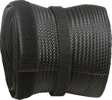 RICOO Universal Cable Tidy Z9135B-2 Wire Clip Management Trunking Holder Organizator Organizator Protector Duct Sleeve Cover/Velcro Hook and Loop Fastener Fastening Strips/2m Black