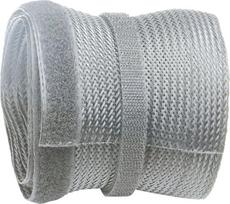 RICOO Universal Cable Tidy Z9135G-2 Wire Clip Management Trunking Holder Organizator Organizator Protector Duct Sleeve Cover/Velcro Hook and Loop Fastener Fastening Strips/2m Grey