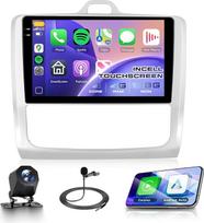 Rimoody 4G+128G Android Autoradio für Ford Focus Mk2 Mk3 Exi MT 2 3 2004-2011 Wireless Carplay Android Auto 9 Zoll Incell Bildschirm Radio GPS Navi WiFi Mirror Link Bluetooth FM/RDS/SWC Rückfahrkamera