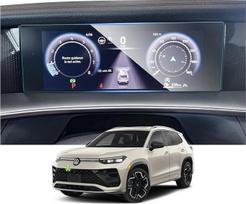 RUIYA Suderinama su VW Tiguan 3 2024 2025 2026 10,25 colių skaitmeninio prietaisų skydelio ekrano apsauga Plėvelė Grūdinto stiklo virtualaus prietaisų skydelio jutiklinio ekrano apsauginė plėvelė Tiguan priedai 9H atspari įbrėžimams
