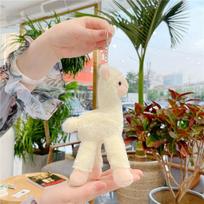 High-Standard Cartoon High-Standard Cute High-Standard Alpaca First-Class Plush Top-Grade Pendant Premium-Quality Creative Premium-Quality Kawaii geltona