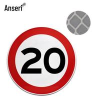 Anserui Reflective Aluminum Traffic Speed Limit Sign