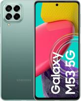 SAMSUNG Galaxy M53 5G "Android" išmanusis telefonas su 8GB RAM, 128GB atminties, žalias (ispanų kalba)