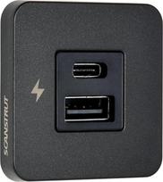 Scanstrut ROKK plytelių USB įkroviklis - IPX6 vandeniui atsparus 10W belaidis ir USB-A greitasis įkrovimas | 12/24V maitinimo sprendimas valtims, nameliams ant ratų ir visureigiams