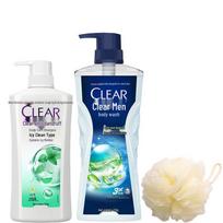 Clear Ice Cool Anti-Dandruff Shampoo & Men's Body Wash Bundle