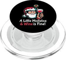 Šiek tiek eglišakių ir vyno yra gerai Lustiger Weihnachtsmann PopSockets PopGrip für MagSafe