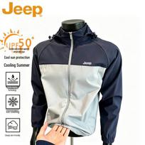 JEEP Men's Summer Sun Protection Hiking Jacket 4XL