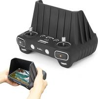 Silikoninis apsauginis DJI RC DJI Mini 3 / Mini 3 Pro nuotolinio valdymo pulto dangtelis su ekranu, atsparus įbrėžimams, juodas su apsauga nuo saulės